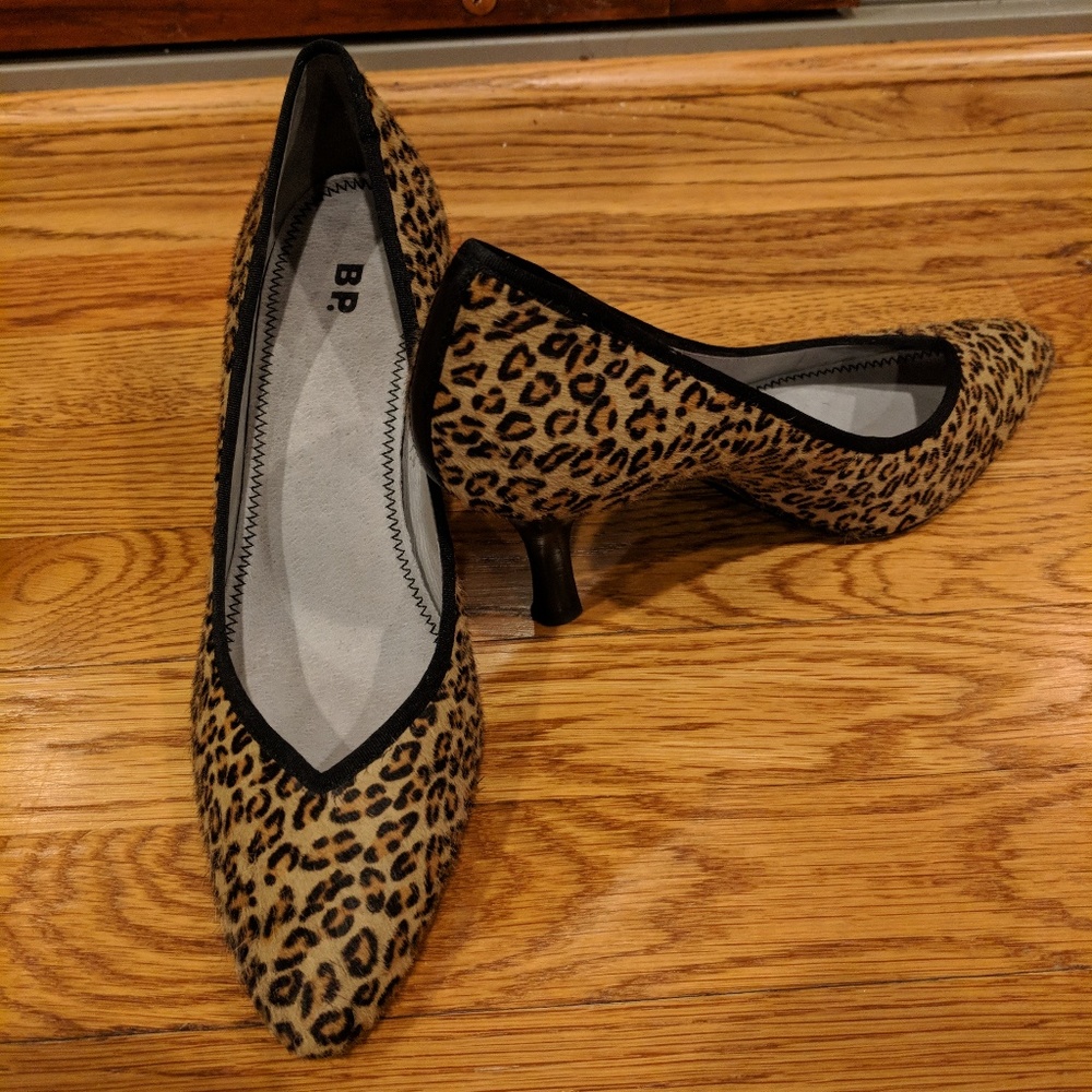 Nordstrom BP Cheetah/Leopard Cow Hide Heel Women 8